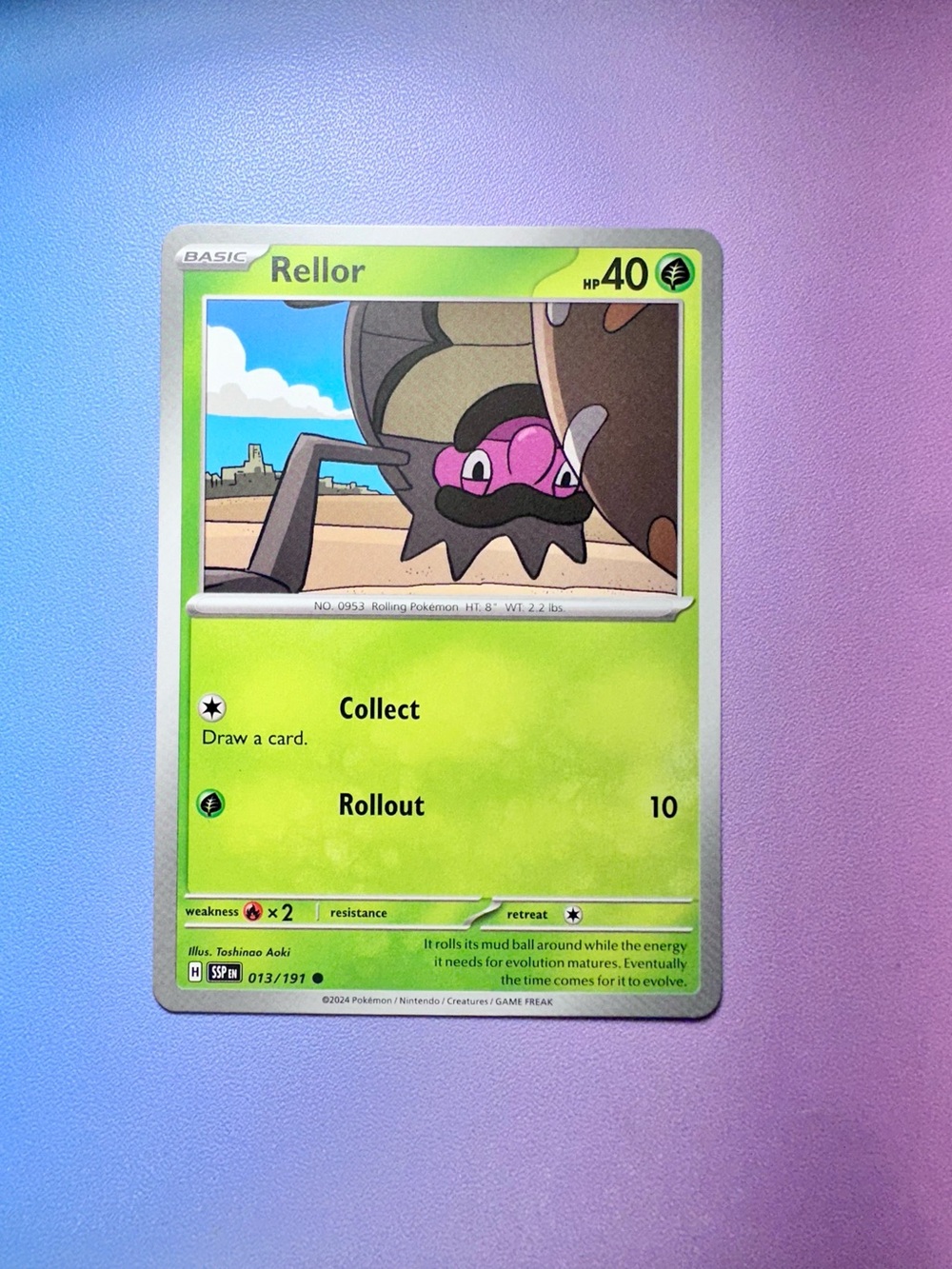 rellor - 013/191 (common) — pokémon: surging sparks